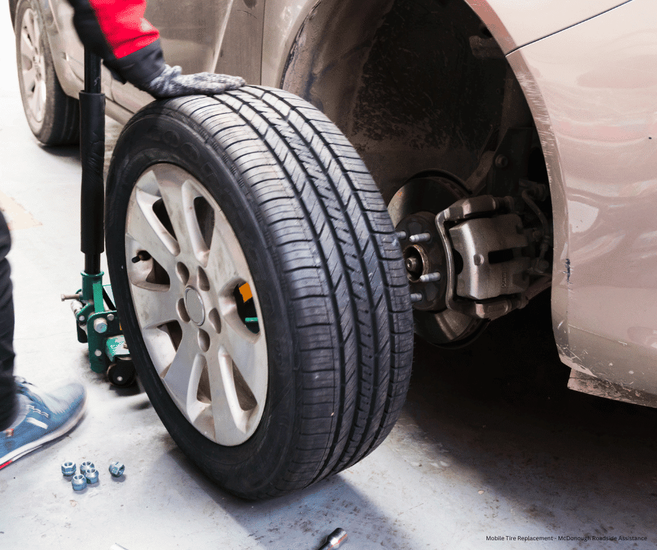 Mobile Tire Replacement - McDonough Roadside Assistance